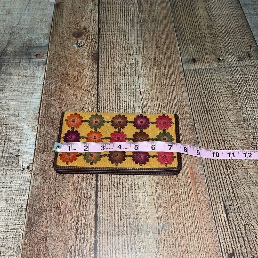 Floral leather multicolor Rolf’s wallet